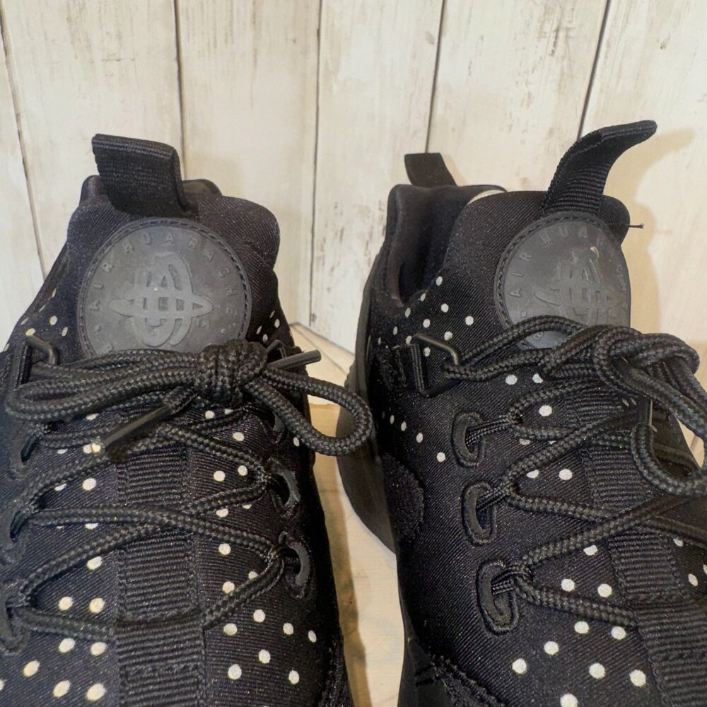 Nike Air Huarache Utility Shoes Men Sz 7.5 Running Triple Black Sneakers 806807 - Picture 4 of 11